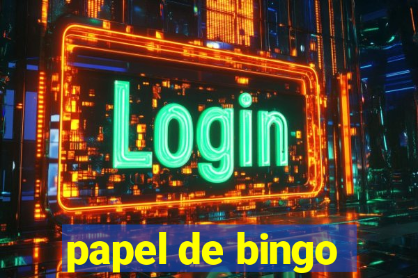 papel de bingo